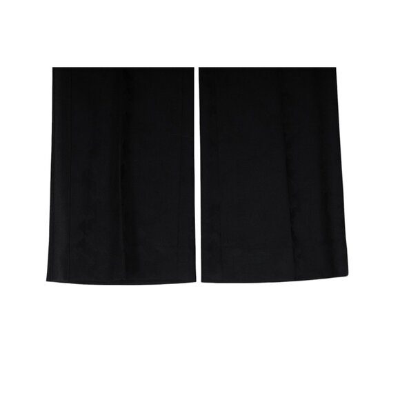 Redemption Subtle Camo Tuxedo Trousers IT 42 US 8 Black Stretch Wool Wide Pant - Picture 3 of 12